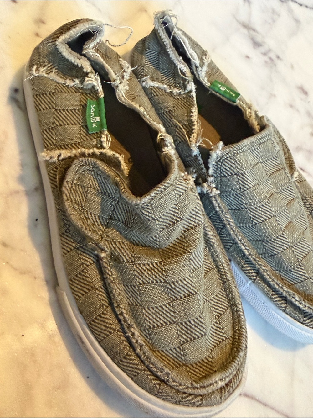 Sanuk Kids' Slip-On Canvas Shoes in Tan 12